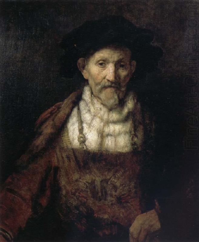Portrait of an Old Man in Period Costume, REMBRANDT Harmenszoon van Rijn